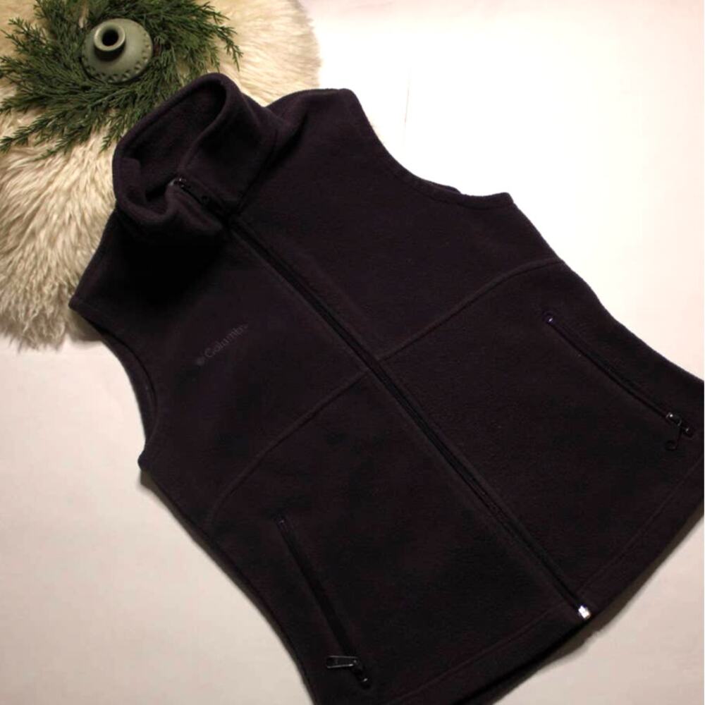 Columbia Purple Fleece Womens Vest SZ S